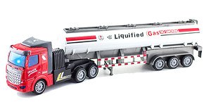 R/C Tank Truck Trailer (Red / White) (RC Model)