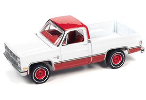 1983 Chevy Silverado 10 Gloss White / Carmine Red (Diecast Car)