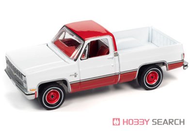1983 Chevy Silverado 10 Gloss White / Carmine Red (Diecast Car) 商品画像1