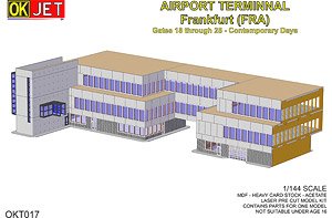 フランクフルト空港 (FRA)ターミナルビル 18ゲート～25ゲート (現在) (プラモデル)