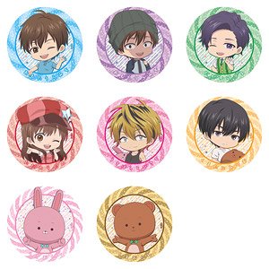 Life Lessons with Uramichi Oniisan Puchichoko Trading Can Badge (Set of 8) (Anime Toy)