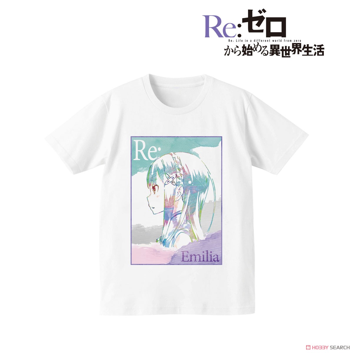 Re:ゼロから始める異世界生活 ANI-ART Tシャツ (エミリア) メンズ(サイズ/XXL) (キャラクターグッズ) 商品画像1