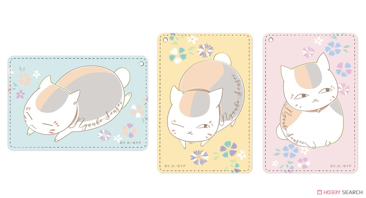 Natsume`s Book of Friends Nyanko-sensei lette-graph 1 Pocket Pass Case Pink (Anime Toy) Other picture1
