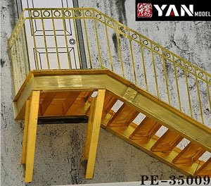 Steel Structure Stairs for Factory (Etching Parts) (Plastic model)