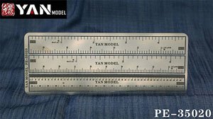 Scale Conversion Ruler (1/35,1/48,1/24,1/72,1/350,1/700) (Etching Parts) (Plastic model)