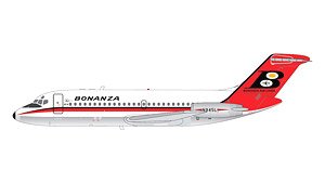 DC-9-11 Bonanza Airlines N945L (polished belly) (Pre-built Aircraft)