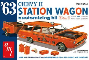 1963 シェビーII ステーションワゴン カスタムキット (3in1) (プラモデル)