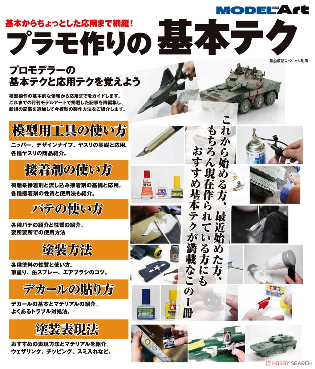 艦船模型スペシャル別冊 基本からちょっと応用テクまで網羅!! プラモ製作の基本テク (書籍) その他の画像1