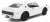 Nissan Skyline 2000GT-R (KPGC110) 1973 White (Diecast Car) Item picture2