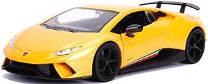 Lamborghini Huracan Performante Yellow/Black (Diecast Car)