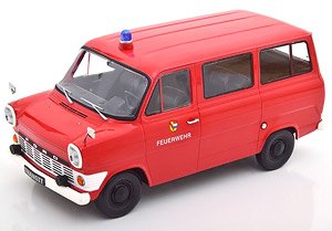 Ford Transit Bus 1965-1970 Feuerwehr Germany, red (Diecast Car)