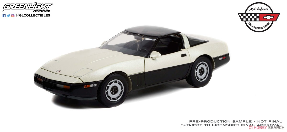 Chevrolet Corvette C4 Dual-Tone Black/Silver Beige Malcolm Konner Commemorative Editio (ミニカー) 商品画像1