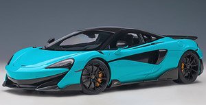 McLaren 600LT (Light Blue Pearl / Carbon Roof) (Diecast Car)