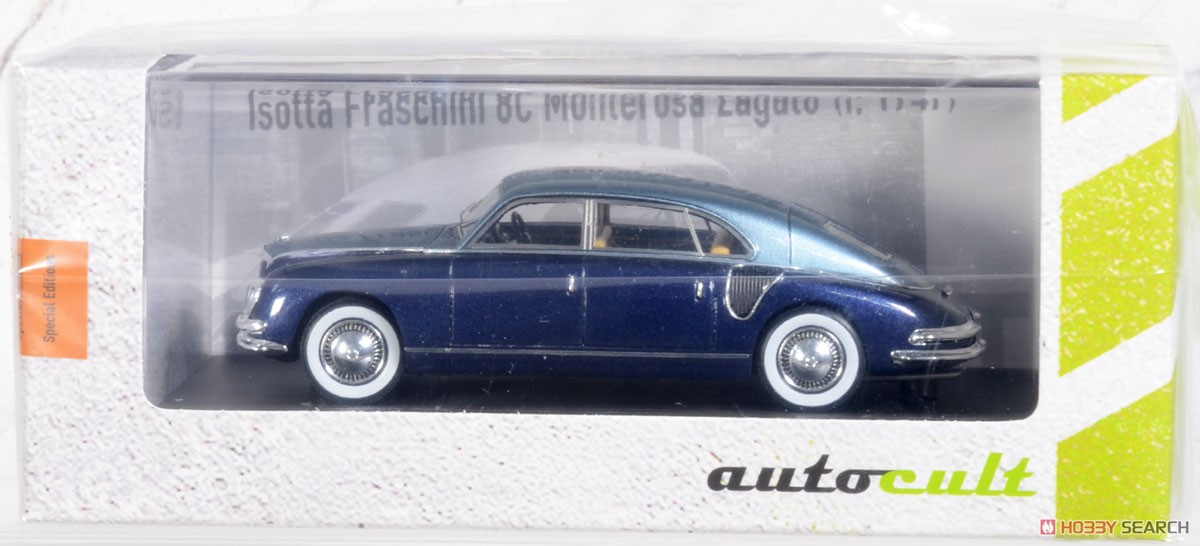 イソッタ フラスキーニ 8C モンテローザ ザガート 1947 ダーク/ライトブルー (ミニカー) パッケージ1