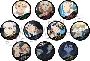 Tokyo Revengers Comic Faces Can Badge (Set of 10) (Anime Toy)