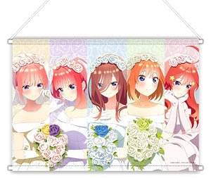 五等分の花嫁∬ 描き下ろしB3タペストリー (ドレス) 全員集合 (キャラクターグッズ)