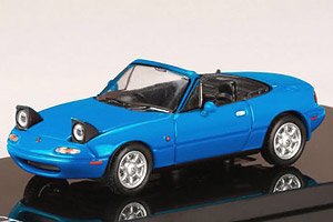 Eunos Roadster (NA6CE) / Open Retractable Headlights Marina Blue (Diecast Car)