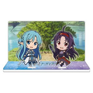 Sword Art Online II Acrylic Diorama C [Asuna & Yuuki] [Mother`s Rosario] (Anime Toy)