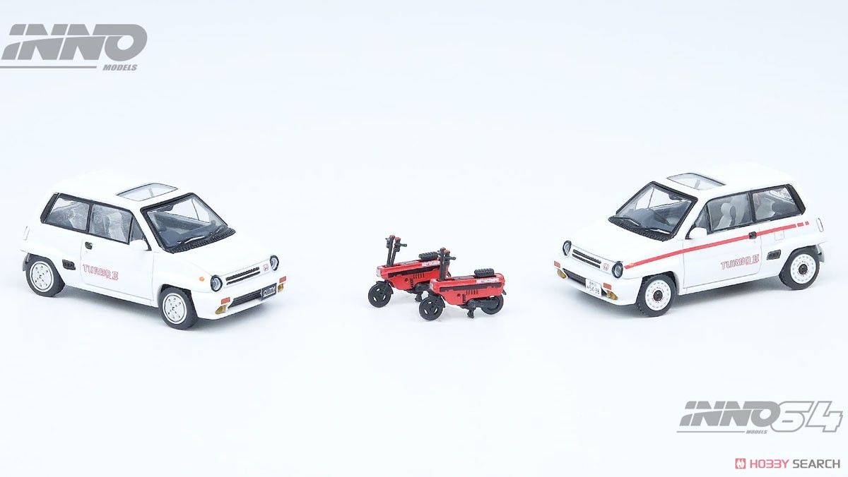 Honda City Turbo II White w/Motocompo Red (Diecast Car) Other picture1