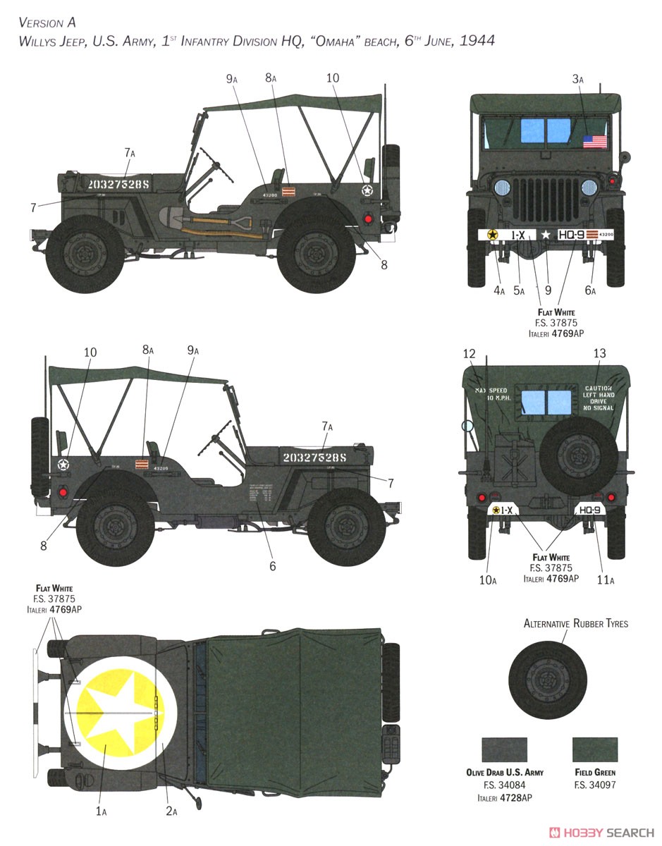 アメリカ軍 1/4トン 4×4トラック 80周年記念 (プラモデル) 画像一覧