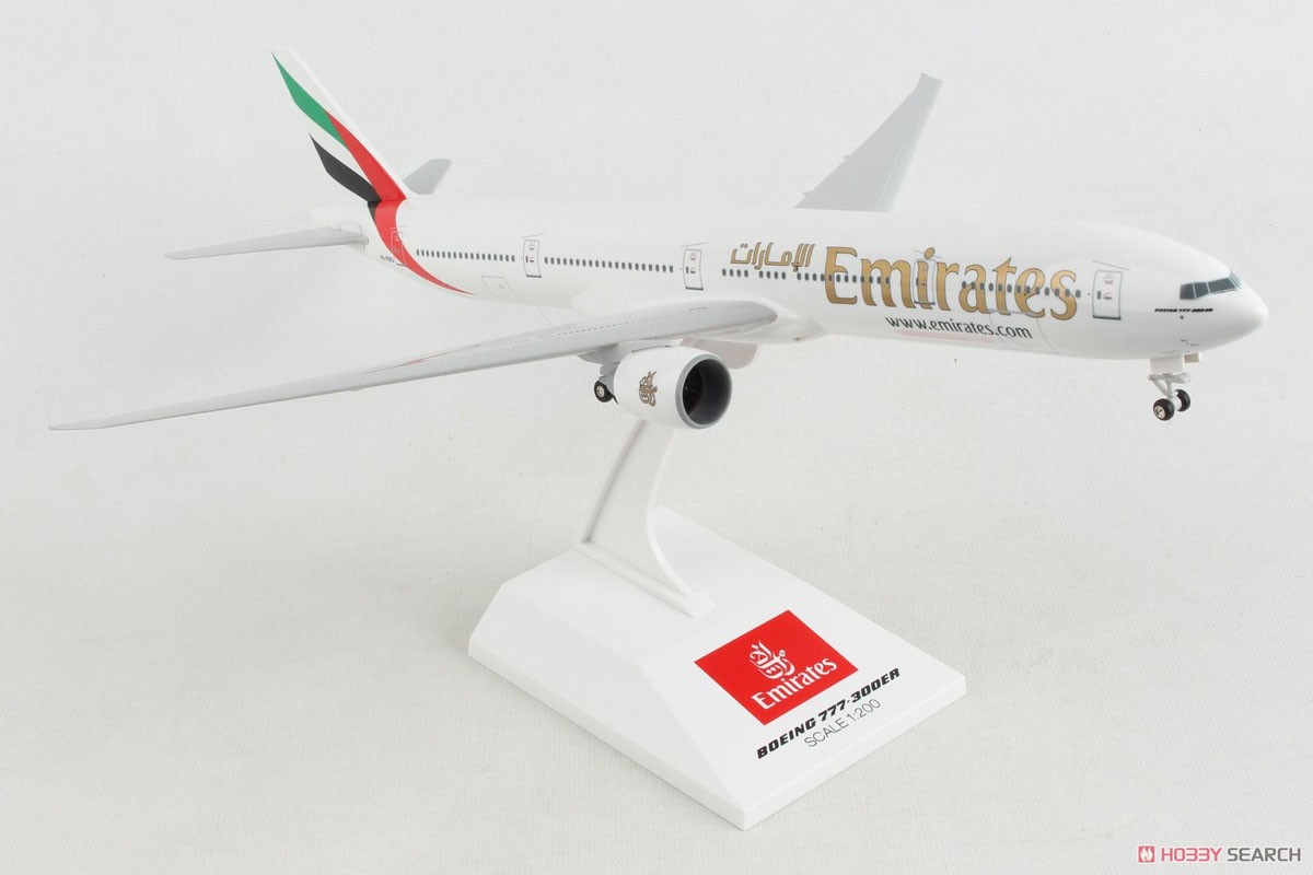 Emirates 777-300ER (w/Stand, Gear) (Pre-built Aircraft) Item picture7