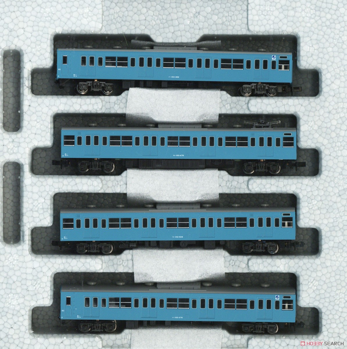 Series 103 `Sky Blue` Four Car Set (Basic 4-Car Set) (Model Train) Item picture1