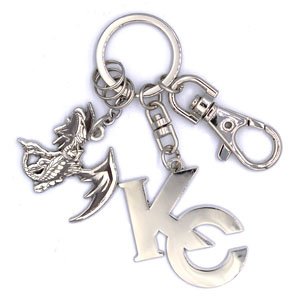 Yu-Gi-Oh! Duel Monsters Seto Kaiba [KC Emblem & Blue-Eyes White Dragon] Accessory Key Ring (Anime Toy)