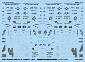アメリカ海軍 F/A-18F スーパーホーネット VFA-102 ダイヤモンドバックス 「ロービジ」 (デカール)