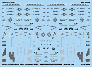 USN F/A-18F Super Hornet VFA-102 Diamondbacks `Low Visibility` (Decal)