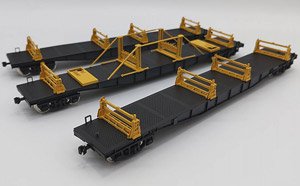 1/80(HO) CHIK5500 Rail Transporter TypeA Three Car Set Paper Kit (3-Car Unassembled Kit) (Model Train)