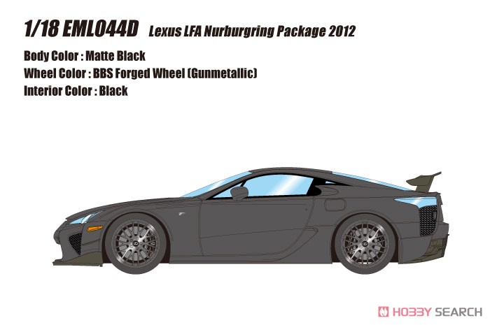 Lexus LFA Nurburgring Package 2012 マットブラック (ミニカー) その他の画像1