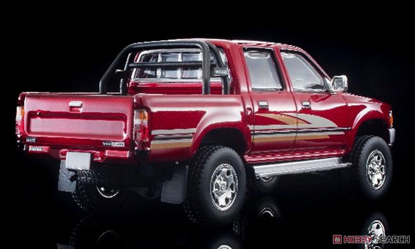 TLV-N256a Toyota Hilux 4WD Pick-Up Double Cab SSR 1991 (Red) (Diecast Car) Item picture7