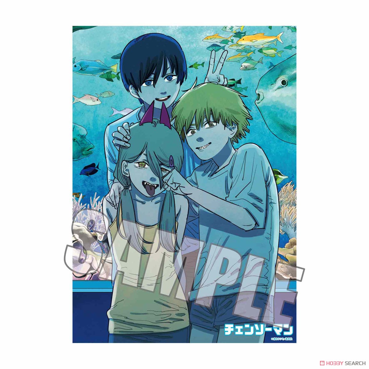 Bathroom Poster Chainsaw Man Hayakawa Family (Denji & Aki & Power) (Anime Toy) 商品画像1