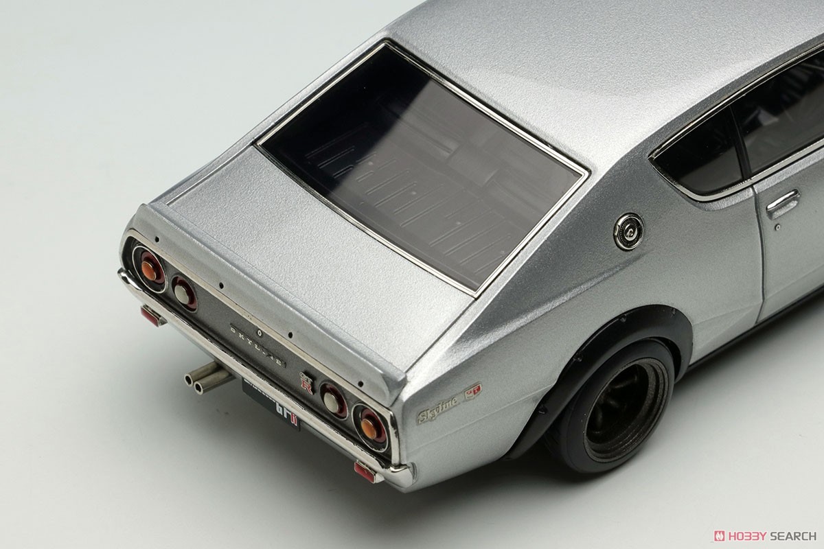 Nissan Skyline 2000 GT-R (KPGC110) 1973 (RS watanabe 8 spork) シルバー (ミニカー) 商品画像4