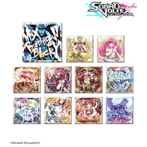 Sound Voltex Exceed Gear Trading Square Can Badge (Set of 11) (Anime Toy)