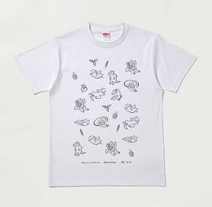 モンスターハンターライズ Line Art Tシャツ ゴロゴロオトモ M (キャラクターグッズ)