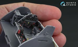 A-1H Skyraider 3D-Printed & Coloured Interior on Decal Paper (for ZM SWS) (Plastic model)