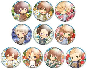 Charaflor Can Badge Hetalia: World Stars Vol.2 (Set of 10) (Anime Toy)