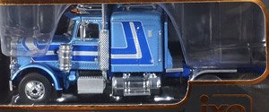 ピータービルト 359 1973 ブルー round lights (ミニカー)
