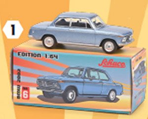 ペーパーボックス BMW 2002 メタリックブルー (ミニカー)