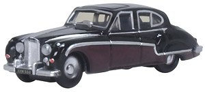 (N) Black Imperial Maroon Jaguar Mk8/9 (Model Train)