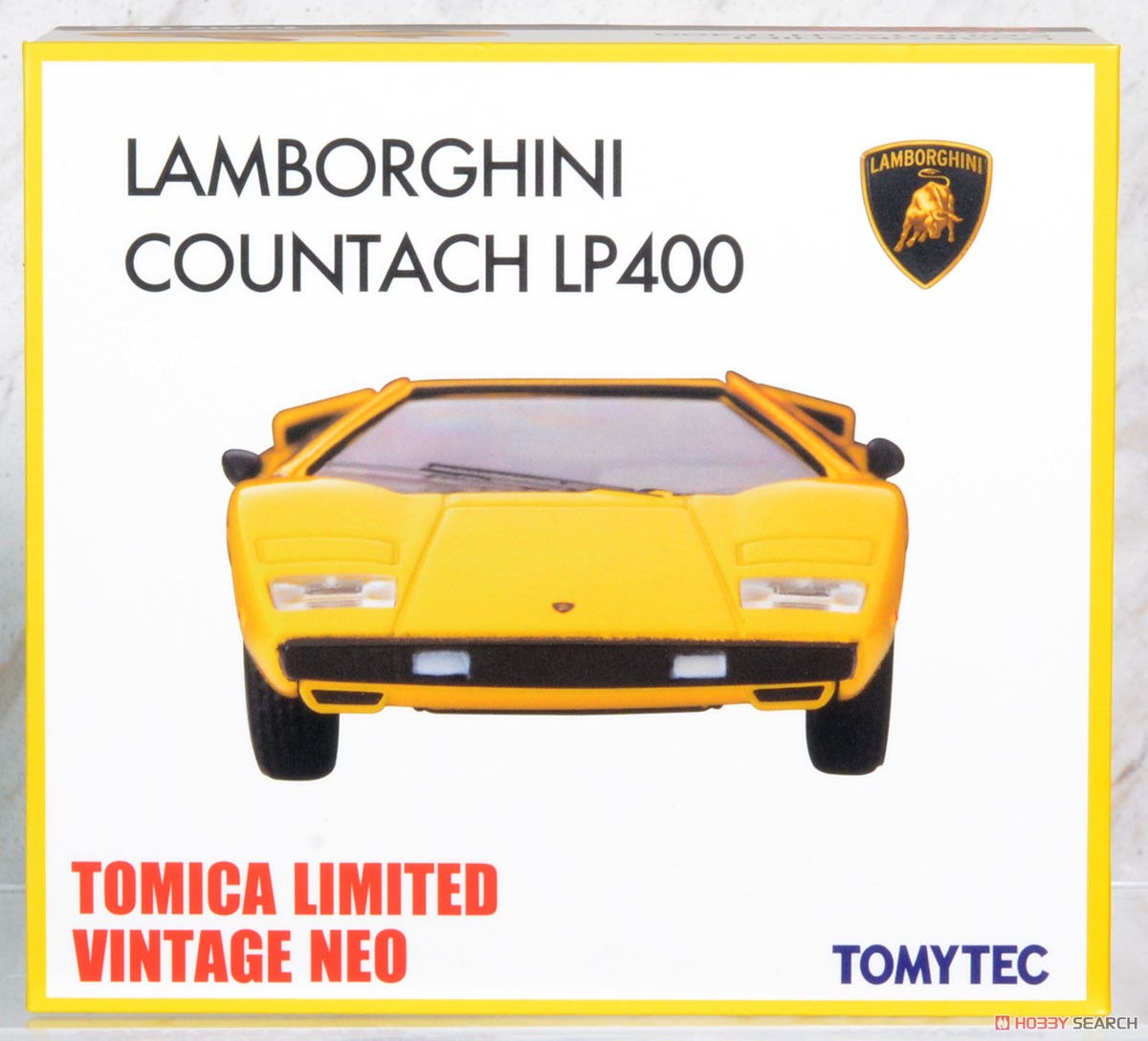 TLV-N Lamborghini Countach LP400 (Yellow) (Diecast Car) Package1