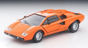 TLV-N Lamborghini Countach LP400 (Orange) (Diecast Car)