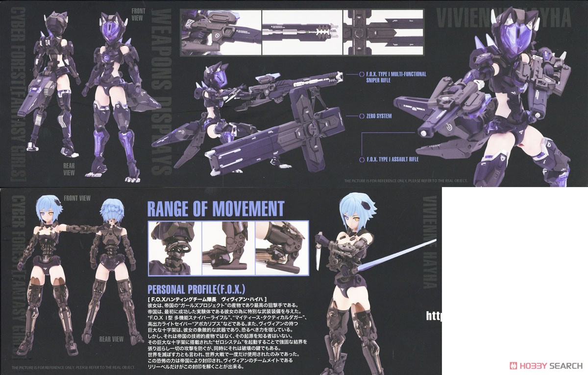 Cyber Forest [Fantasy Girls] Normal Edition F.O.X Long Range Striker Unit (Plastic model) Item picture6