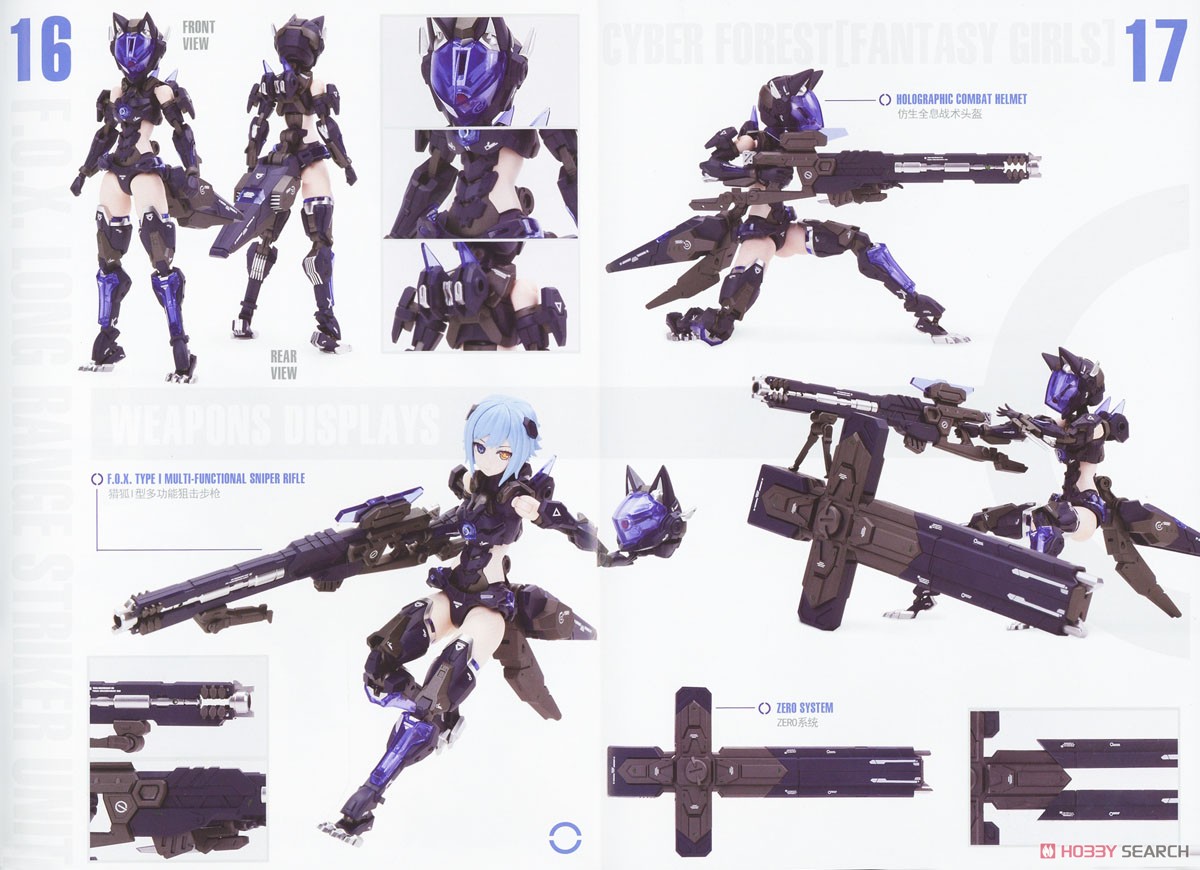 CYBER FOREST 【FANTASY GIRLS】 通常版 F.O.X Long Range Striker Unit (プラモデル) 塗装1