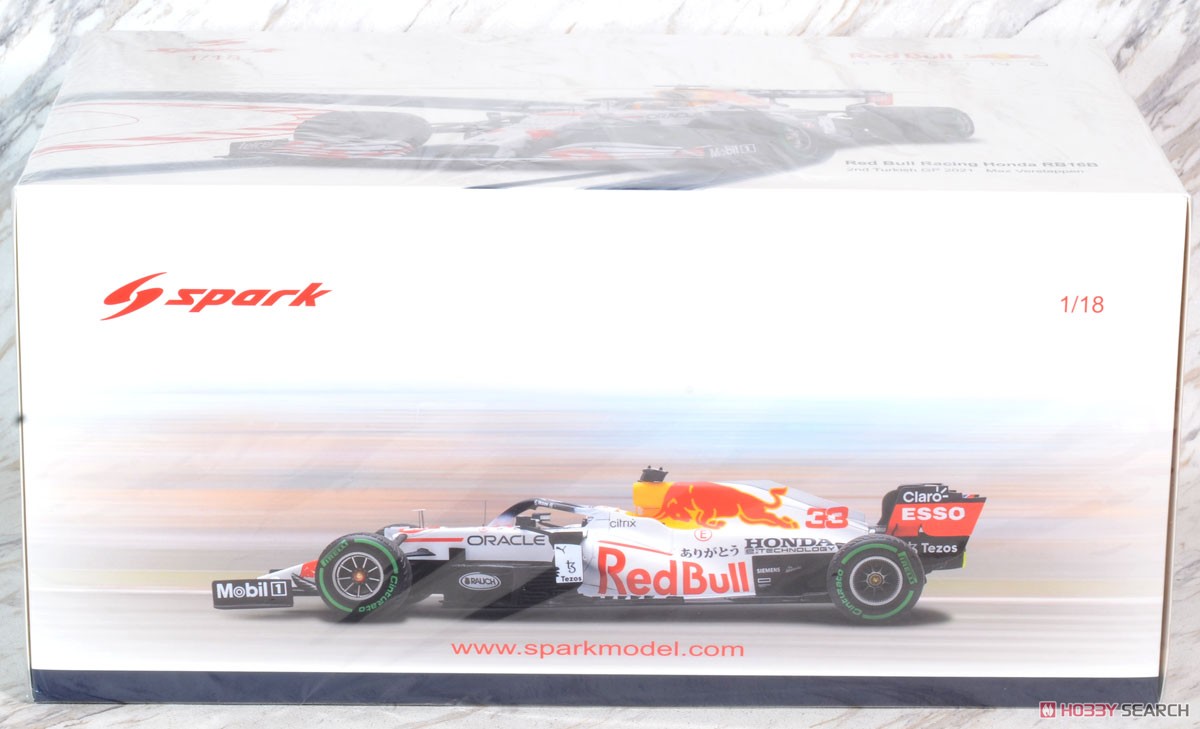 Red Bull Racing Honda RB16B No.33 Red Bull Racing 2nd Turkish GP 2021 Max Verstappen (ミニカー) パッケージ1