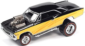 1966 Chevy Chevelle Zingers Black / Yellow (Diecast Car)
