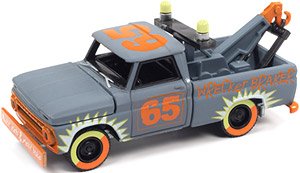 1965 Chevy Tow Truck Demo Derby Smoke Blue / Logo (Diecast Car)