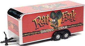 Enclosed Trailer Rat Fink / Red (Diecast Car)