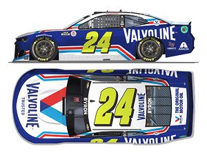 `ウイリアム・バイロン` #24 バルボリン シボレー カマロ NASCAR 2021 (ミニカー)